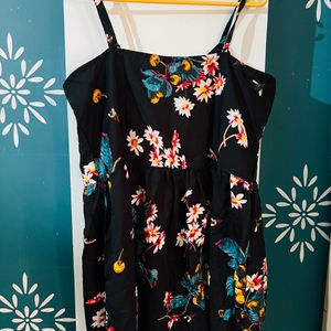 Attractive Floral Dress XL size