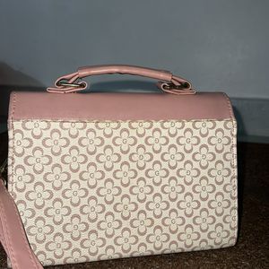 baby pink handbag