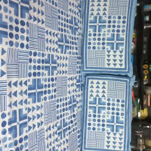 💯 Pure Cotton Jaipuri Print Bedsheet