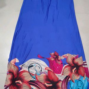 Blue floral night gown