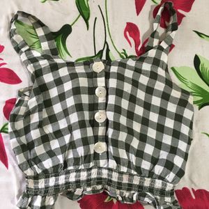 Checkered Crop Top