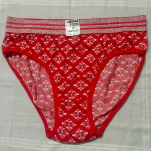 L Size Panty With Printed