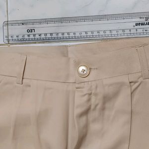 H&M Beige Straight Leg Formal Pants