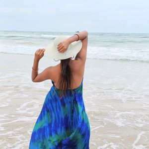 Goa Beach Blue Dress