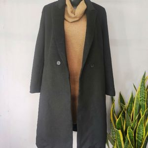 Imported Unisex Black Overcoat