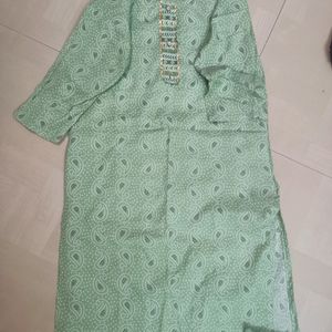 Green Kurta For Women Size Small