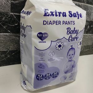 Extra Safe Baby Diaper 34 pieces Medium