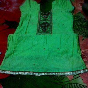 Cotton Green Kurta