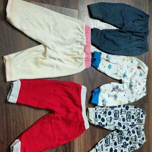 Pack Of 5 Thermal Pyjamas For 0-3 Month Babies