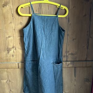 Denim dress - Grey