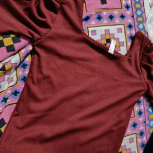 Solid Women Brown Top