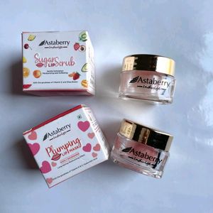 Combo Of Astaberyy Sugar Lip Scrub And Mask