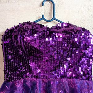 Celebrity Sequin Party Dress Mini Purple 💜