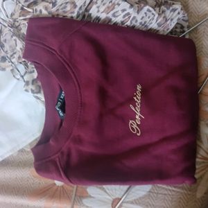 Maroon Sweatshirt For Women & Girls