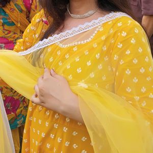 🎉3 Piece Yellow Anarkali 🎉Hury Grab It!