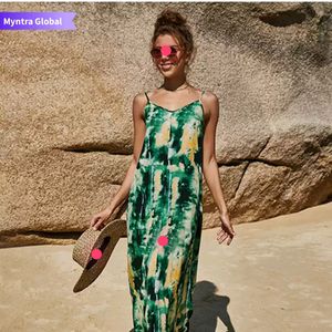 Beautiful Tye and Dye Green Dress