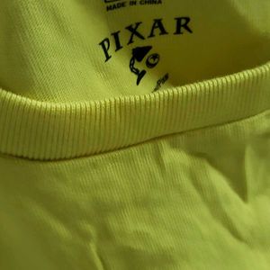 A Yellow Colour Pixar Tshirt