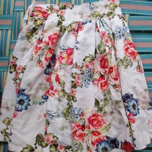 Floral  midi skirt