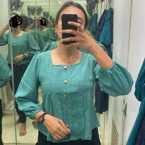 Sea Green Top