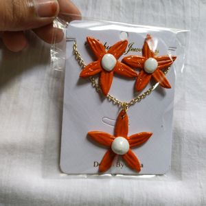 Price Drop❗😍 Orange Cute Flower Set ✨🦋