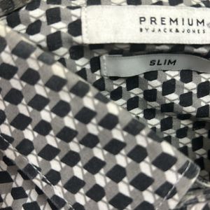 Black And White Checked Jack N Jones Shirt