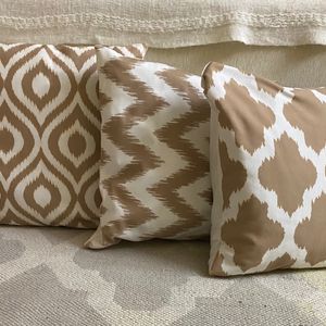 3 Cushions With Covers