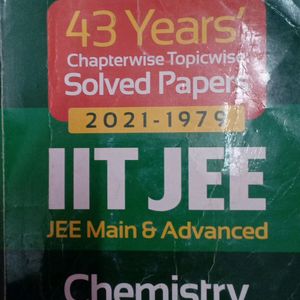 43 Years' Chapterwise Topicwise Solved Paper Chem