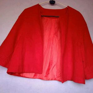 Combo Red And Grey Coat For Women