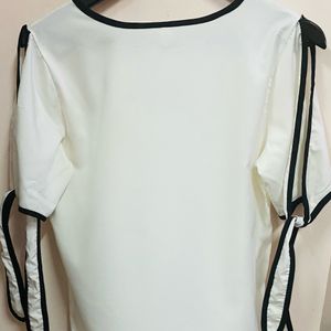 White Tie Knot Top For Women