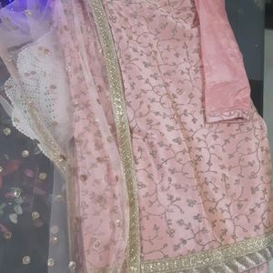 Pink And Golden Gharara Set(divider)