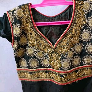 Black Anarkali Kurti Or Kurta