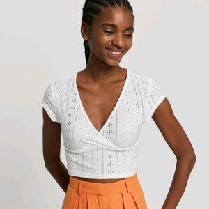 URBANIC Cutwork Embroidery Top