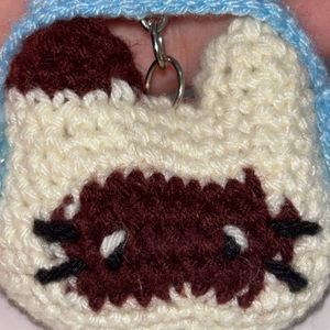 Cute Crochet Kitty With Headphones