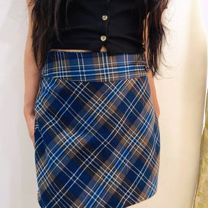 Retro Plaid Skirt