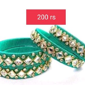 New Silk Thread Bangles Set