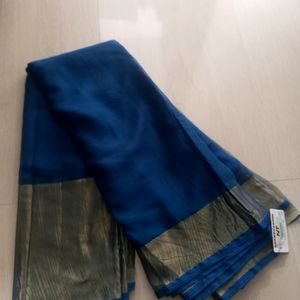 Teal Colour Heavy Chiffon Saree