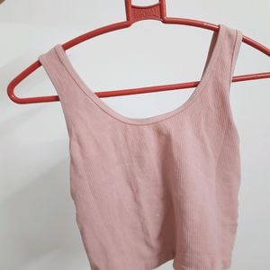 Pink Padded Tank Top