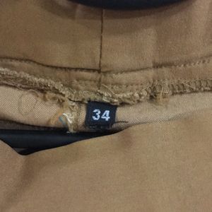 Light Brown Slim Fit Pants