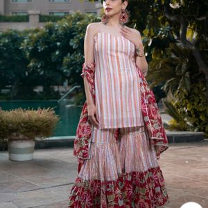 Floral Gota Sharara Set