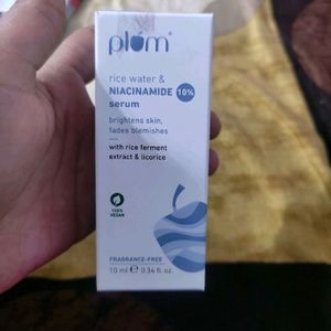 Plum Nicinamide Rice Water Face Serum New Seal