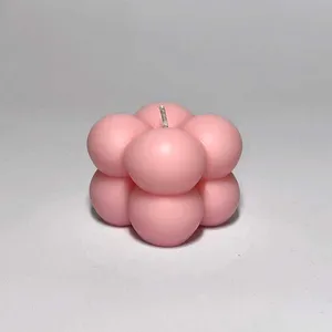 Handmade Pink Bubble Candle B1G1