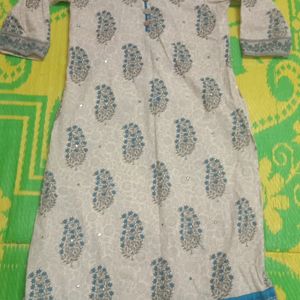 Cotton Kurta With Duppatta