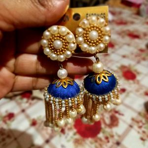 Handmade Earrings 💙 Jhumki