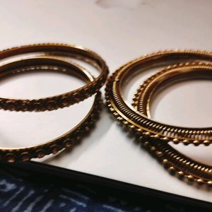 Golden Metal Bangles