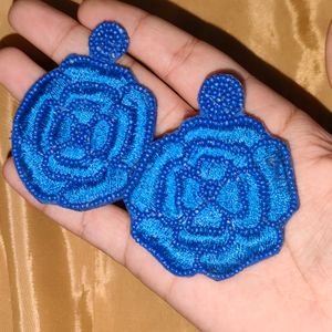 (NEW)Beaded Floral Earrings