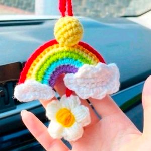 Crochet Rainbow Keychain(Any 1)