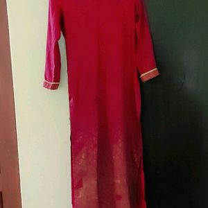 Women Kurta Red