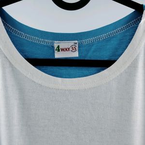 Colour Block Tshirt (Blue)