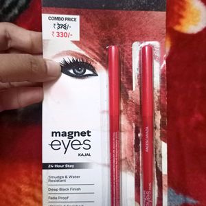 Combo Faces Canada Magnetic Eyes Kajal &Lipbalm