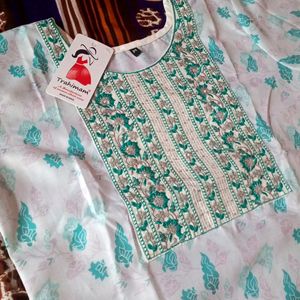 Women Kurti Pyjama Set